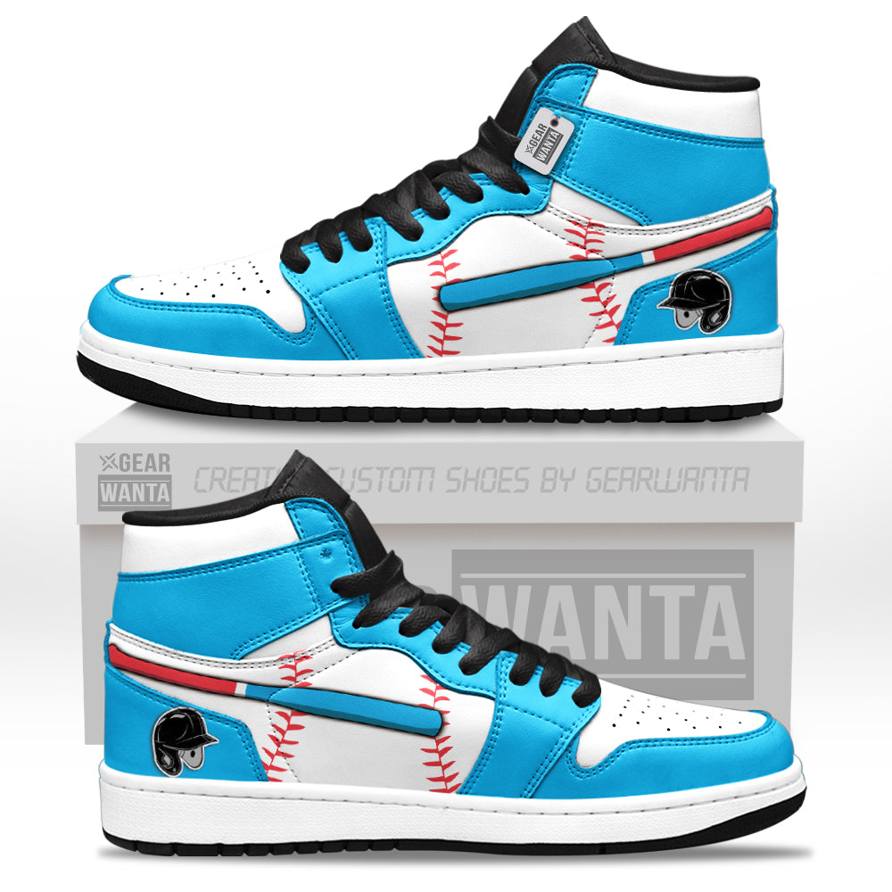 Miami Baseball J1s Sneakers Personalized Your Team-Cuztomshoes