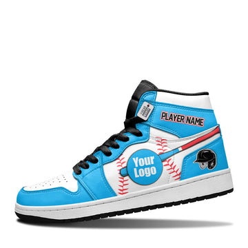 Miami Baseball Leather Shoes Custom Your Team - Cuztomshoes.com