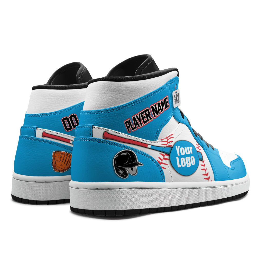 Miami Baseball J1s Sneakers Personalized Your Teamcuztomshoes.com