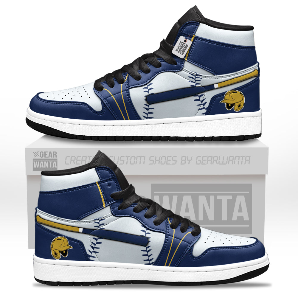 Milwaukee Baseball J1s Sneakers Personalized Your Team-Cuztomshoes