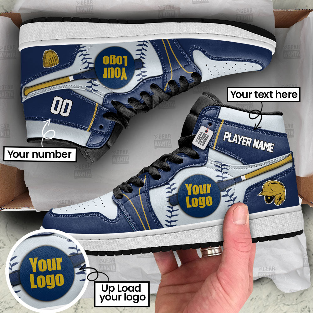 Milwaukee Baseball J1s Sneakers Personalized Your Team-Cuztomshoes