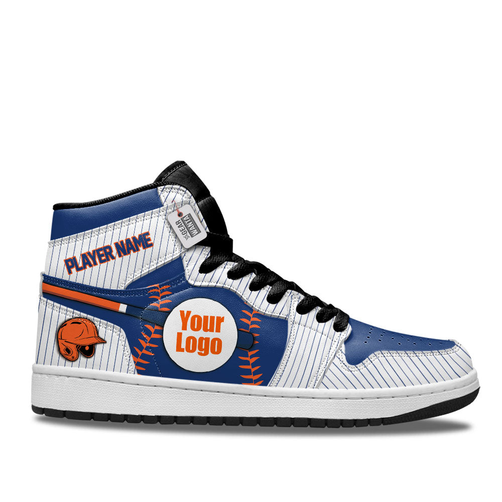 New York Baseball J1s Sneakers Personalized Your Team-Cuztomshoes