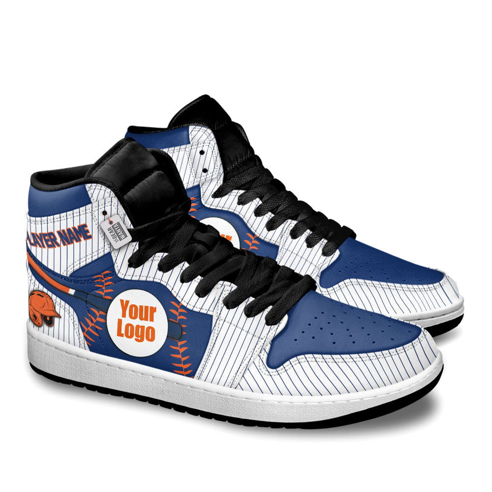 New York Baseball J1s Sneakers Personalized Your Teamcuztomshoes.com