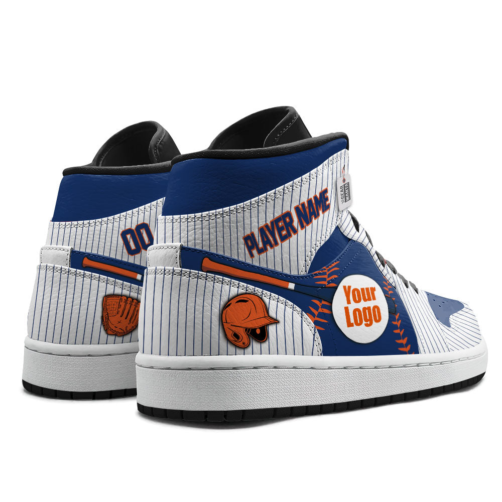 New York Baseball J1s Sneakers Personalized Your Teamcuztomshoes.com