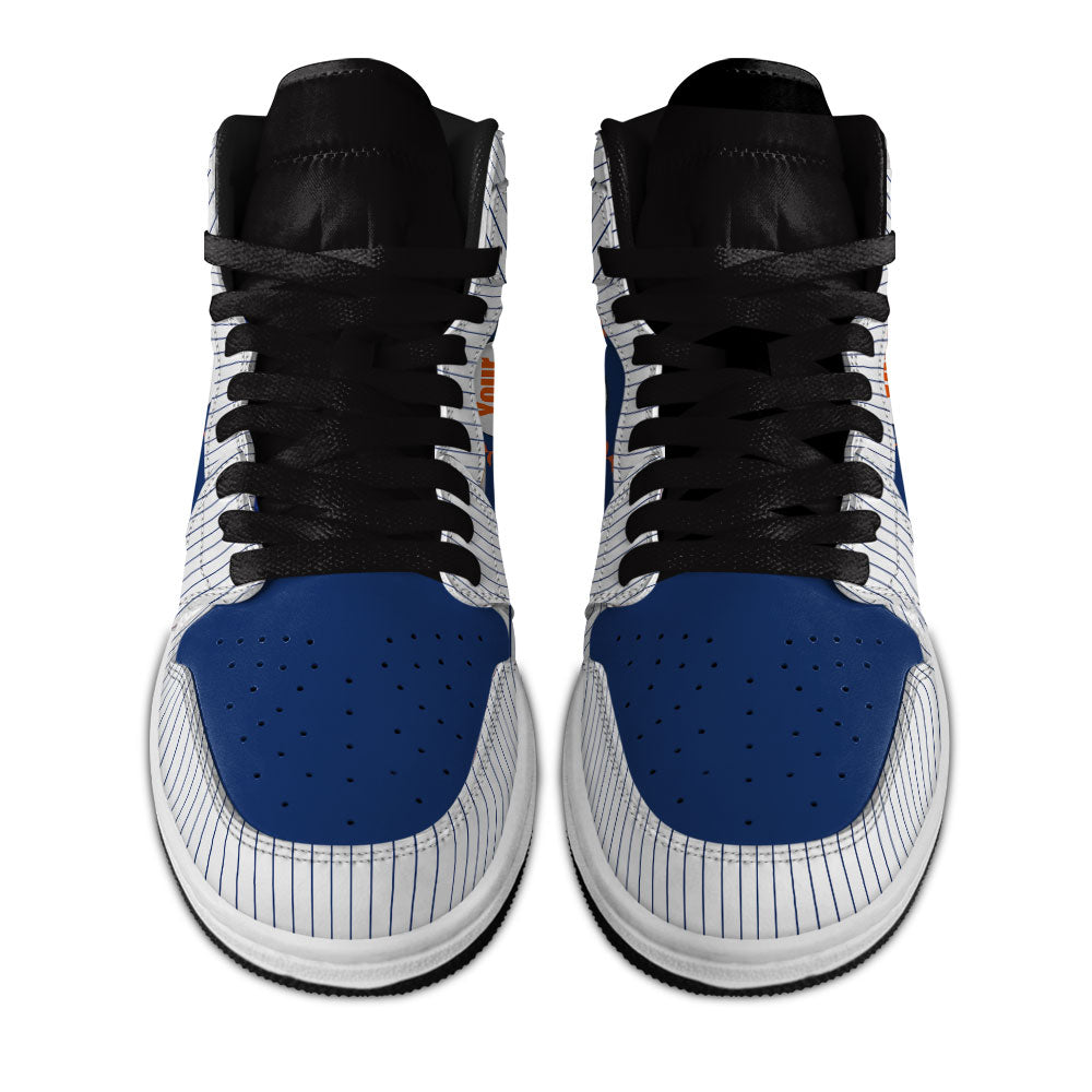 New York Baseball J1s Sneakers Personalized Your Team-Cuztomshoes