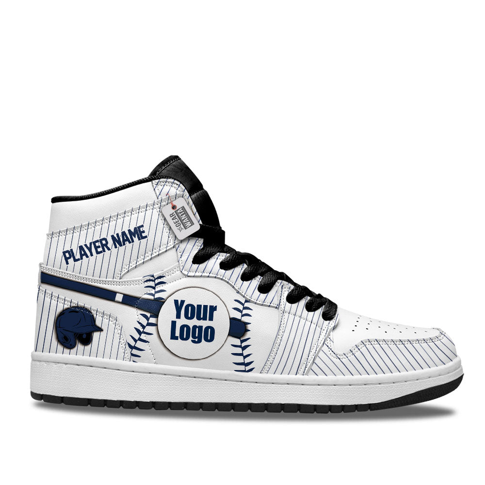 New York Baseball J1s Sneakers Personalized Your Team-Cuztomshoes