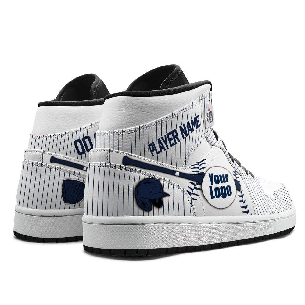 New York Baseball J1s Sneakers Personalized Your Teamcuztomshoes.com