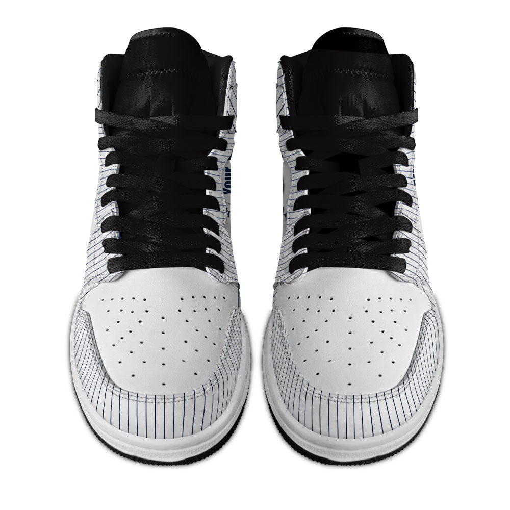 New York Baseball J1s Sneakers Personalized Your Team-Cuztomshoes