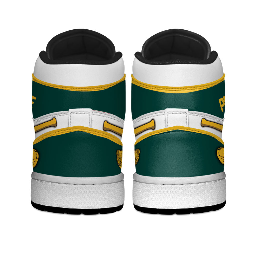 Oakland Baseball J1s Sneakers Personalized Your Teamcuztomshoes.com