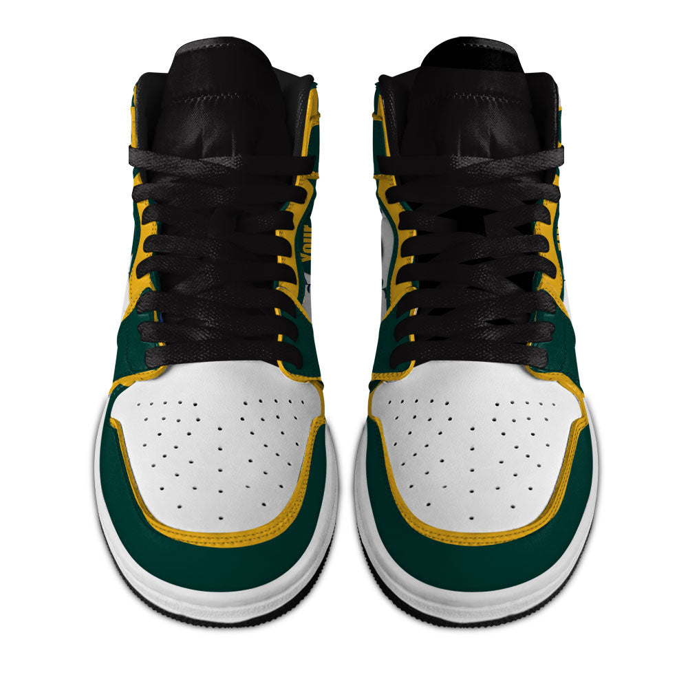 Oakland Baseball J1s Sneakers Personalized Your Team-Cuztomshoes