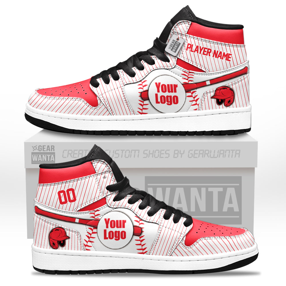 Philadelphia Baseball J1s Sneakers Personalized Your Teamcuztomshoes.com