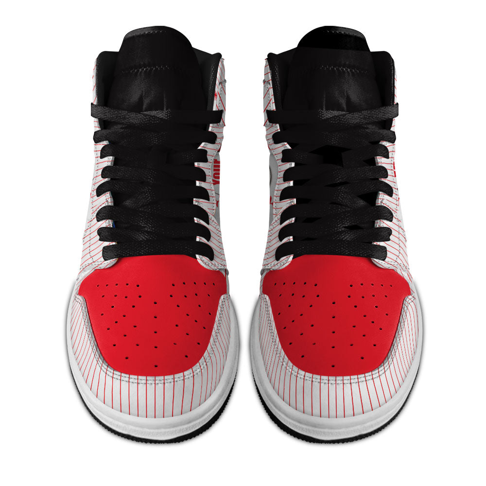 Philadelphia Baseball J1s Sneakers Personalized Your Team-Cuztomshoes