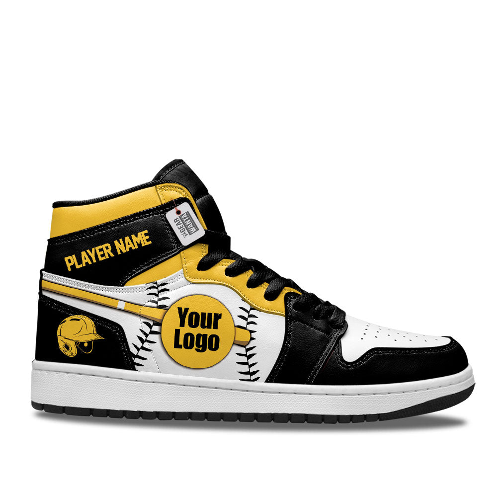 Pittsburgh Baseball J1s Sneakers Personalized Your Team-Cuztomshoes