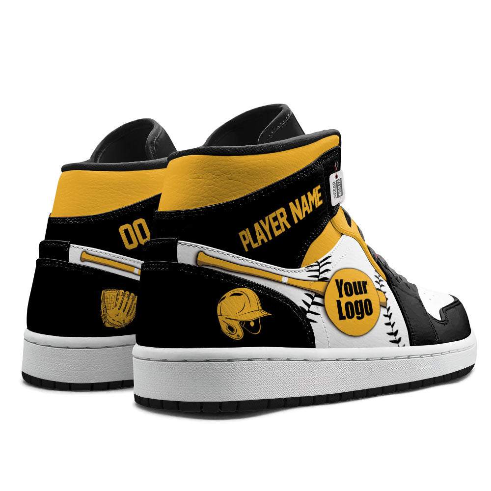 Pittsburgh Baseball J1s Sneakers Personalized Your Teamcuztomshoes.com