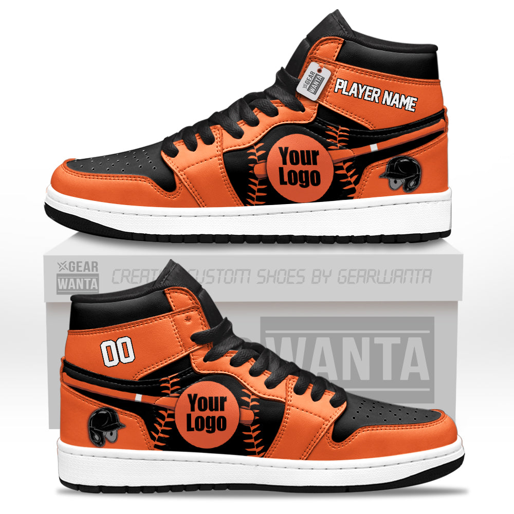 San Francisco Baseball J1s Sneakers Personalized Your Teamcuztomshoes.com