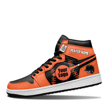 San Francisco Baseball Leather Shoes Custom Your Team - Cuztomshoes.com