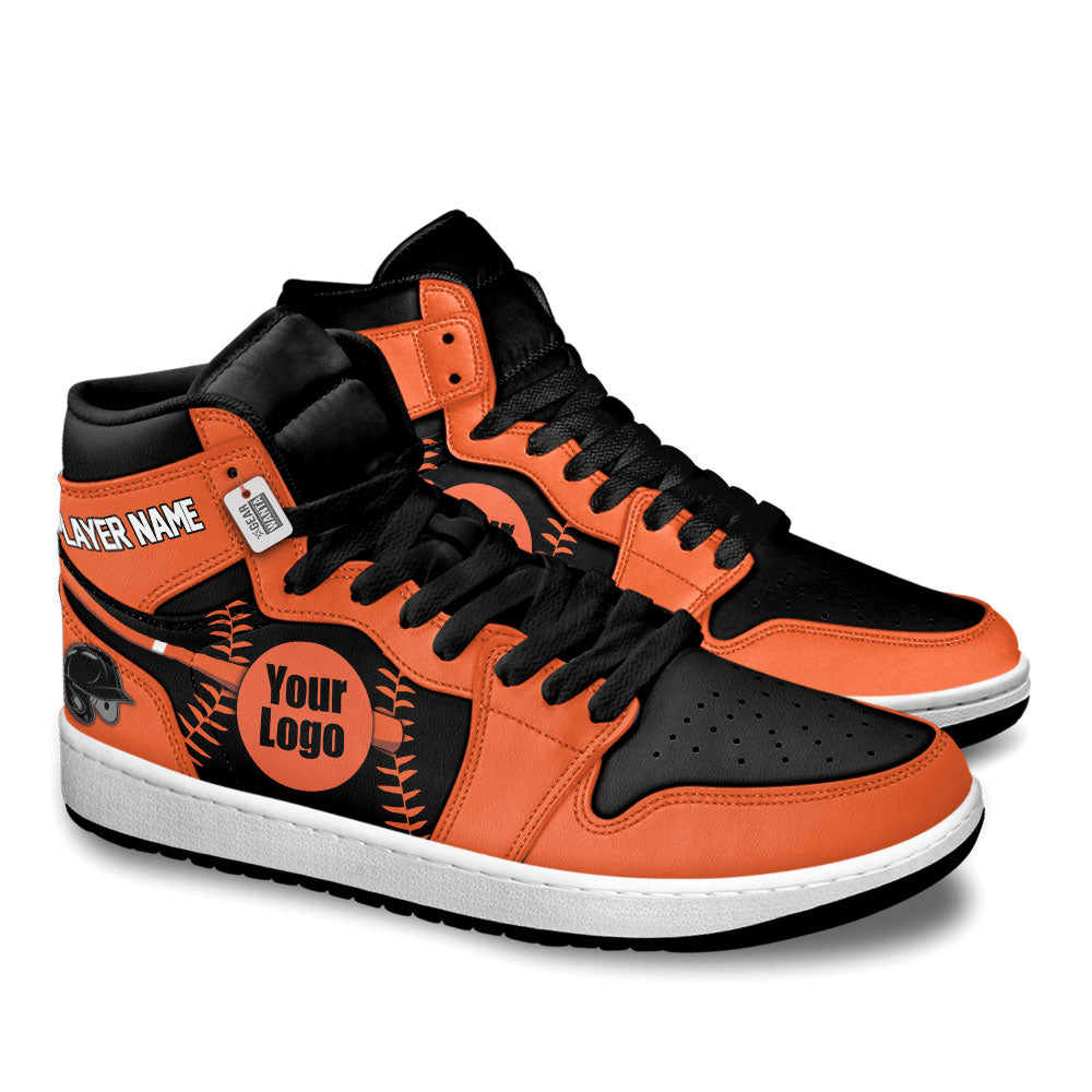 San Francisco Baseball J1s Sneakers Personalized Your Teamcuztomshoes.com