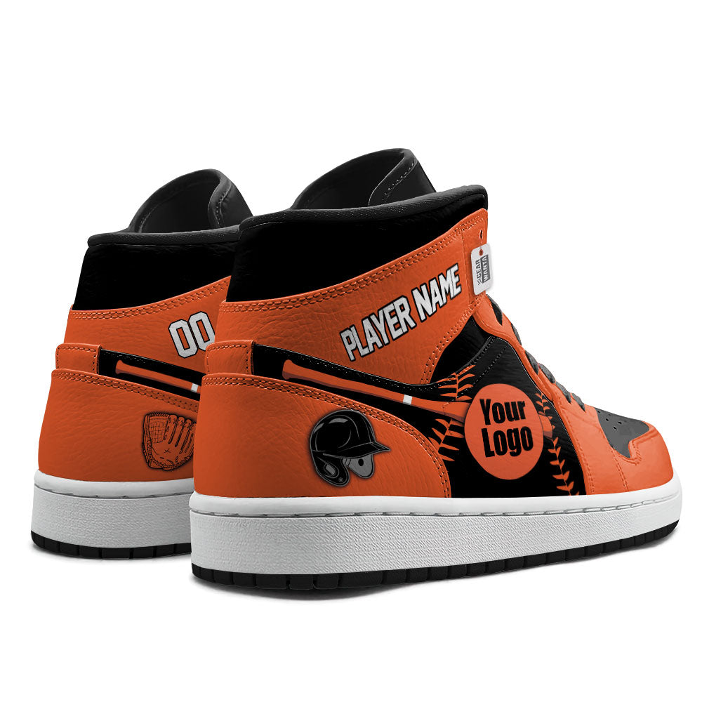 San Francisco Baseball J1s Sneakers Personalized Your Teamcuztomshoes.com