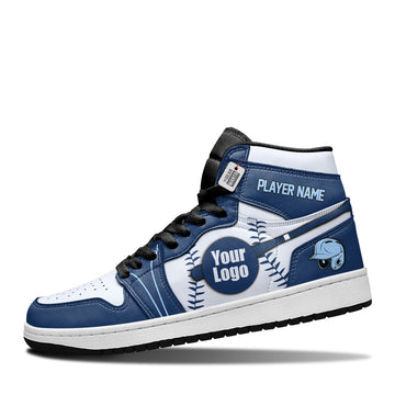 Tampa Baseball Leather Shoes Custom Your Team - Cuztomshoes.com