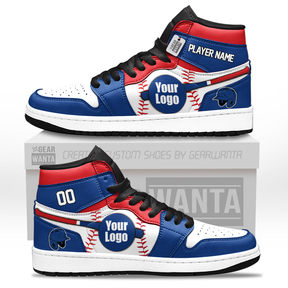 Texas Baseball J1s Sneakers Personalized Your Teamcuztomshoes.com