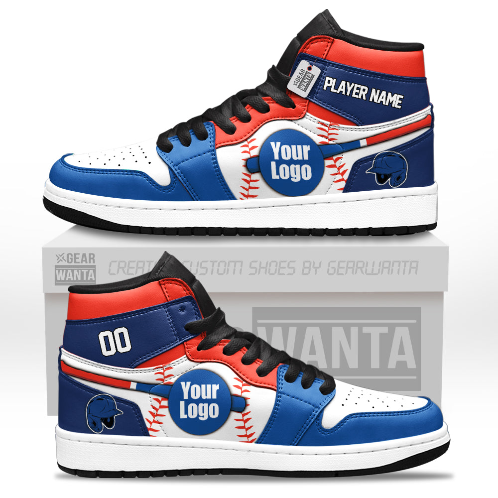 Toronto Baseball J1s Sneakers Personalized Your Teamcuztomshoes.com