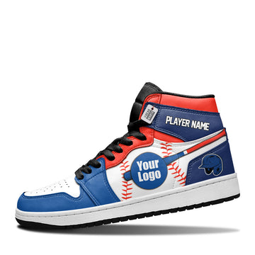 Toronto Baseball Leather Shoes Custom Your Team - Cuztomshoes.com