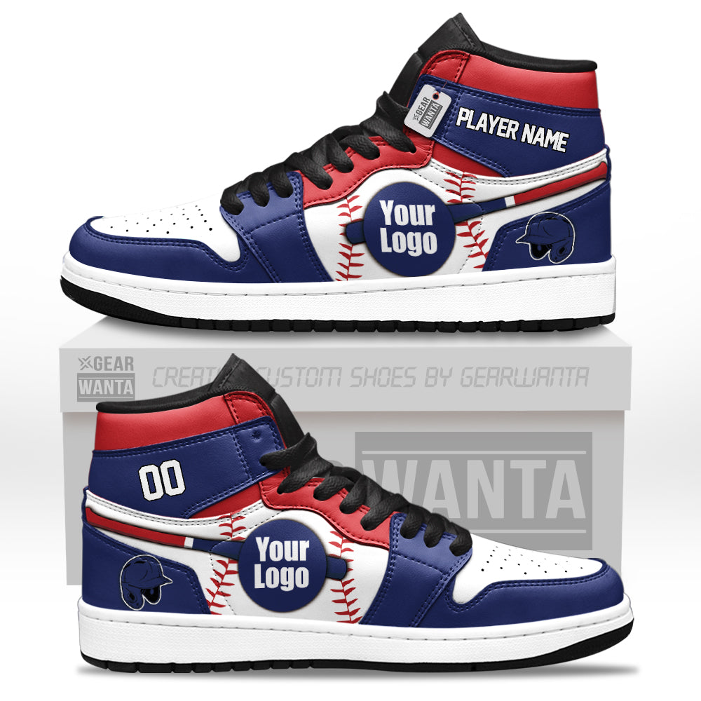 Washington Baseball J1s Sneakers Personalized Your Teamcuztomshoes.com