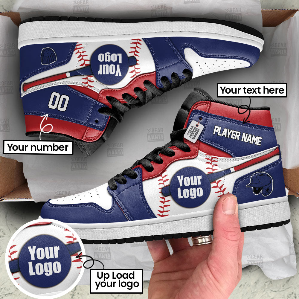Washington Baseball J1s Sneakers Personalized Your Team-Cuztomshoes