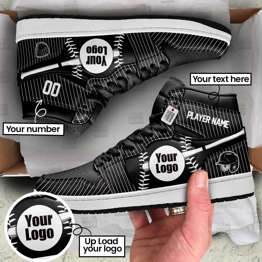 Chicago Baseball J1s Sneakers Personalized Your Team-Cuztomshoes