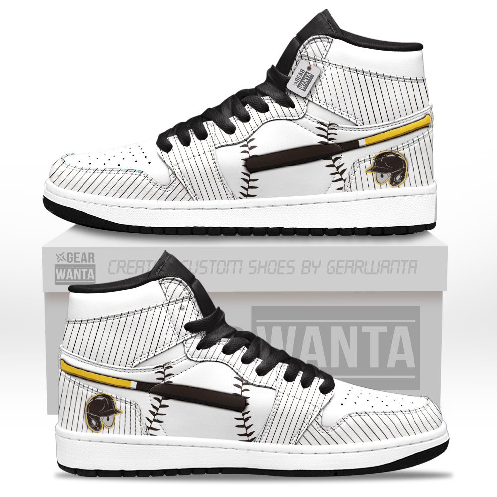 San Diego Baseball J1s Sneakers Personalized Your Team-Cuztomshoes