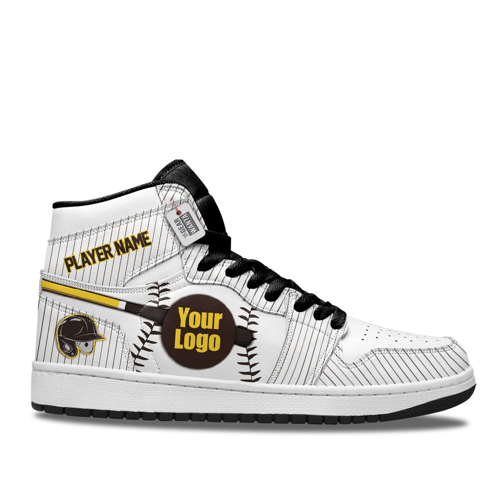 San Diego Baseball J1s Sneakers Personalized Your Team-Cuztomshoes