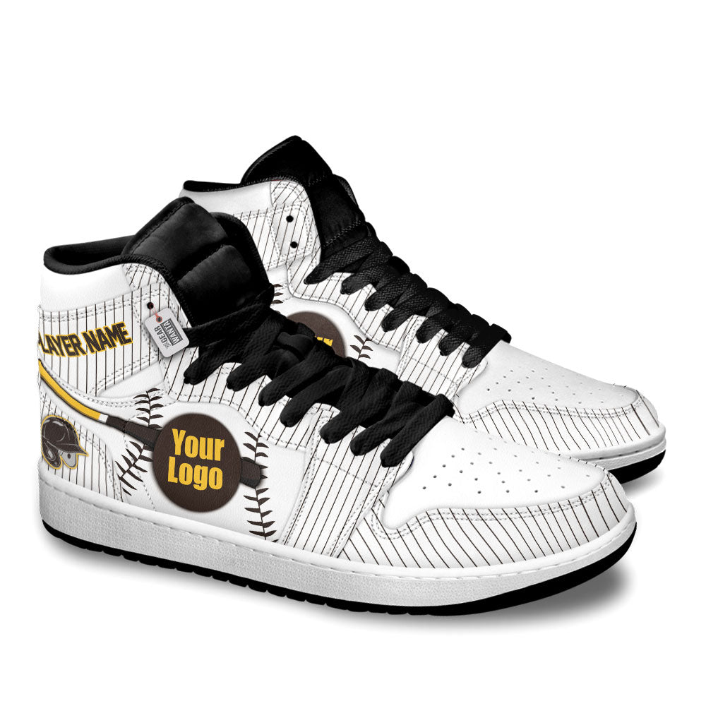 San Diego Baseball J1s Sneakers Personalized Your Teamcuztomshoes.com