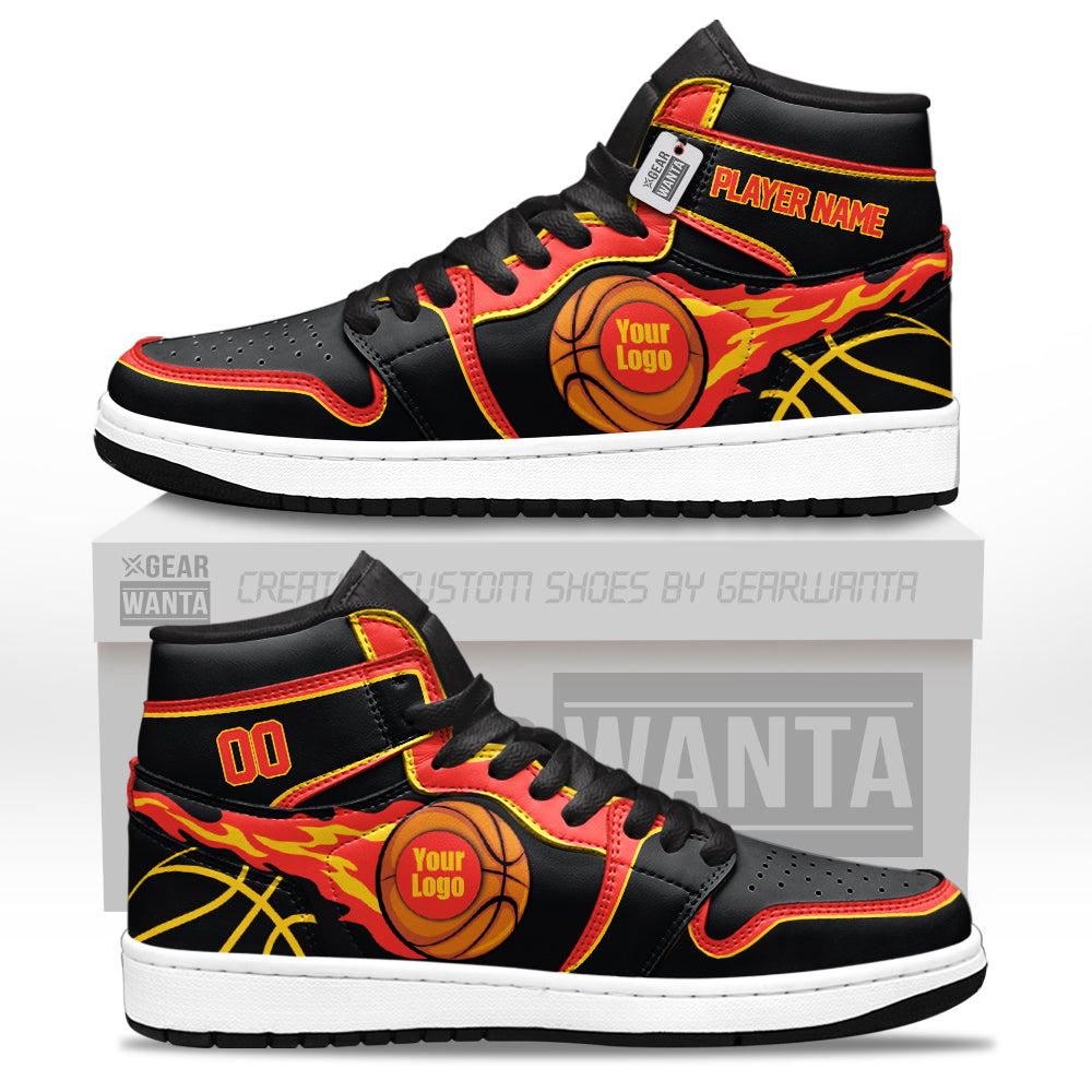Atlanta Basketball J1s Sneakers Personalized Your Teamcuztomshoes.com
