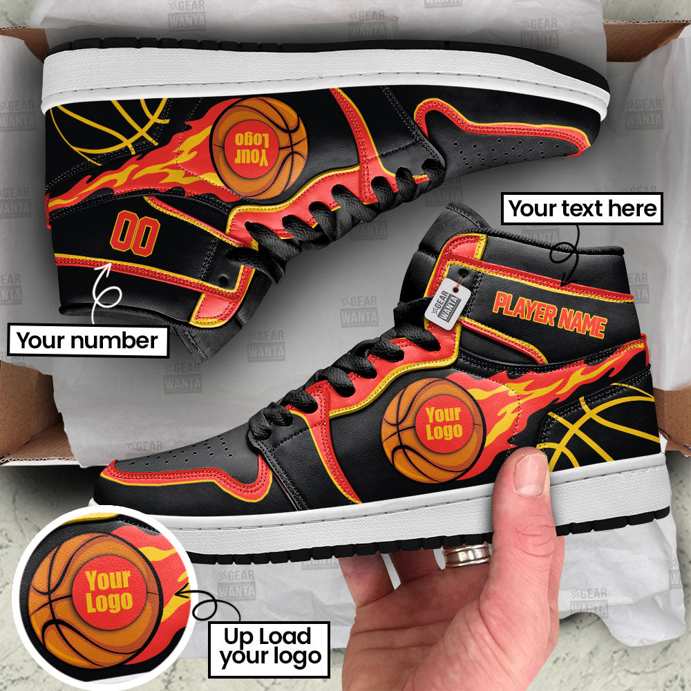 Atlanta Basketball J1s Sneakers Personalized Your Team-Cuztomshoes