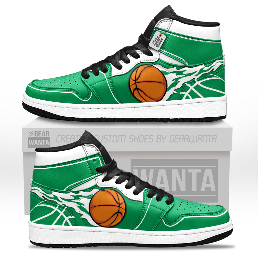 Boston Basketball J1s Sneakers Personalized Your Team-Cuztomshoes