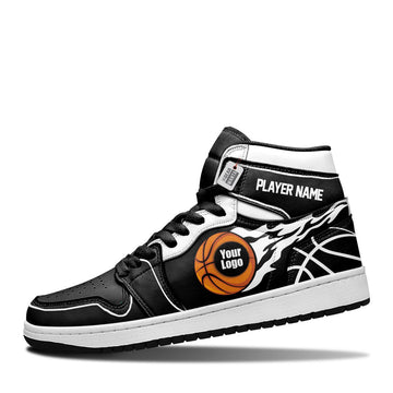 Brooklyn Basketball Leather Shoes Custom Your Team - Cuztomshoes.com