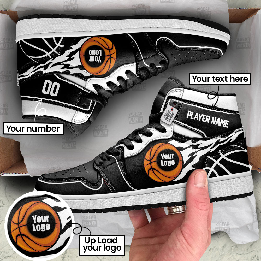 Brooklyn Basketball J1s Sneakers Personalized Your Team-Cuztomshoes