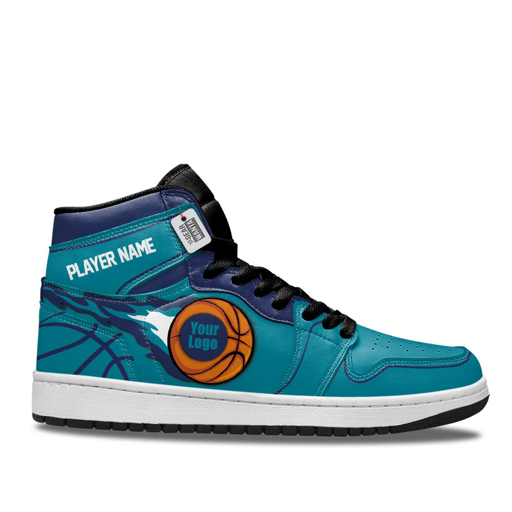 Charlotte Basketball J1s Sneakers Personalized Your Team-Cuztomshoes