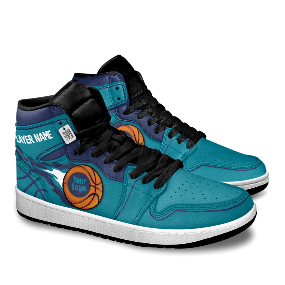 Charlotte Basketball J1s Sneakers Personalized Your Teamcuztomshoes.com