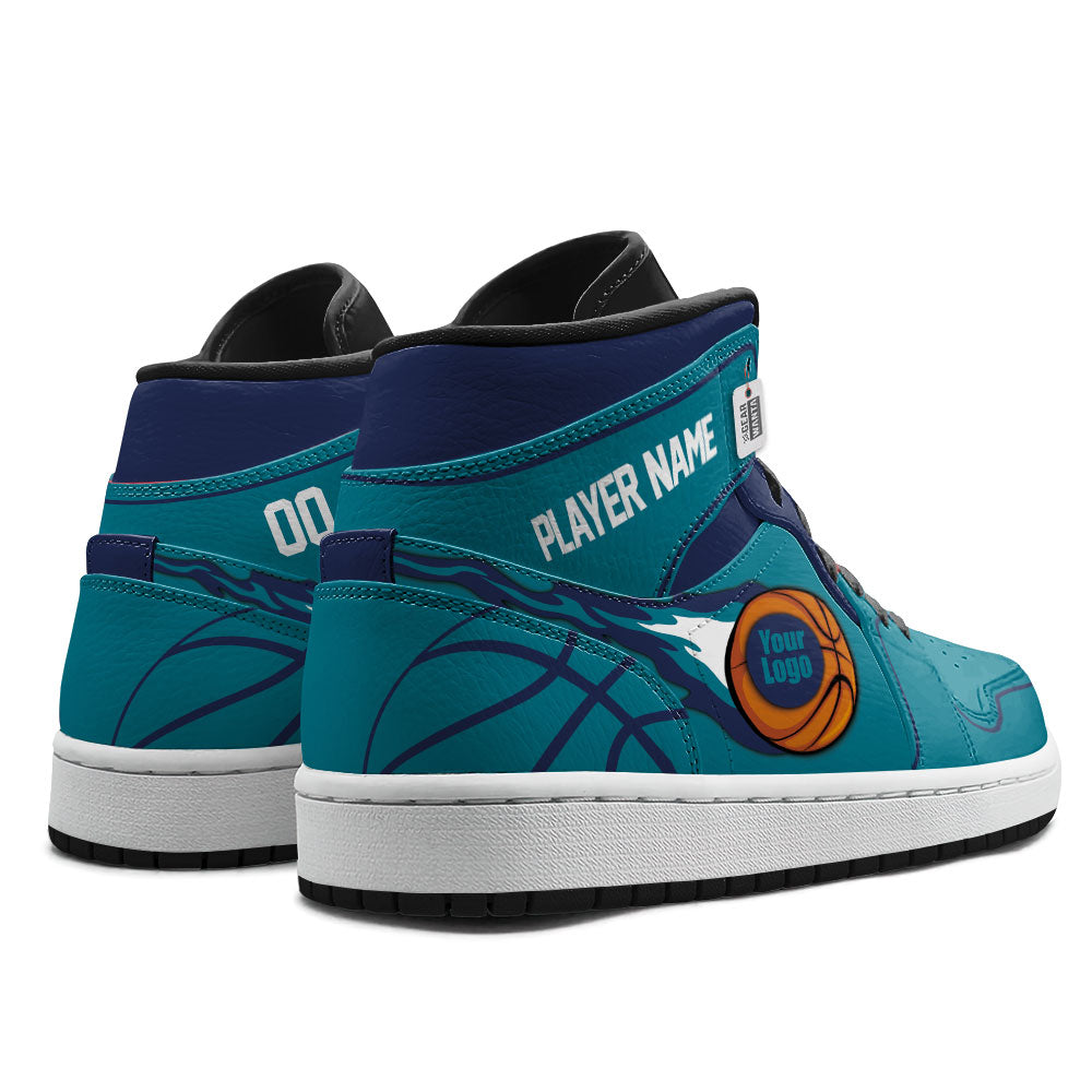 Charlotte Basketball J1s Sneakers Personalized Your Teamcuztomshoes.com