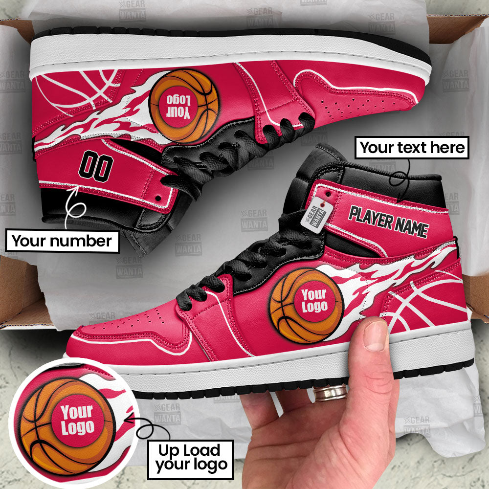 Chicago Basketball J1s Sneakers Personalized Your Team-Cuztomshoes