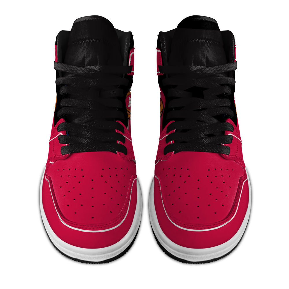 Chicago Basketball J1s Sneakers Personalized Your Team-Cuztomshoes