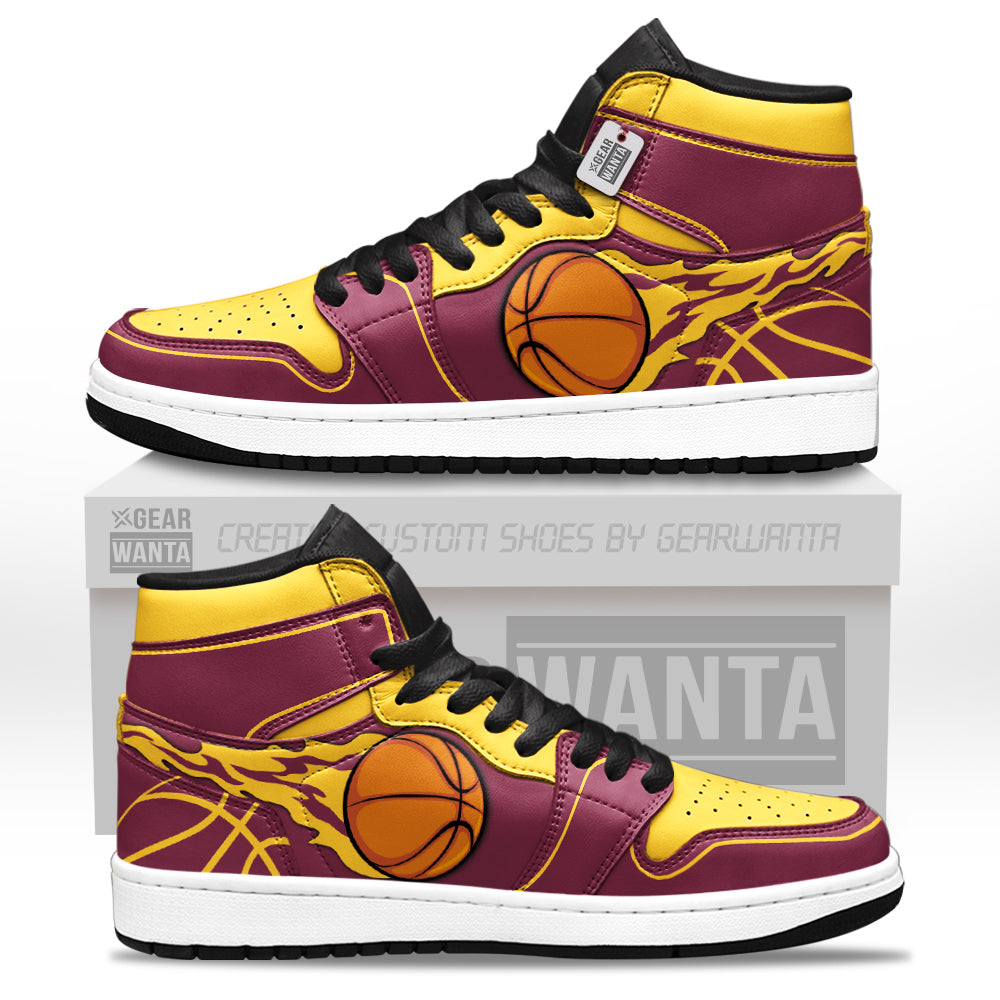 Cleveland Basketball J1s Sneakers Personalized Your Team-Cuztomshoes