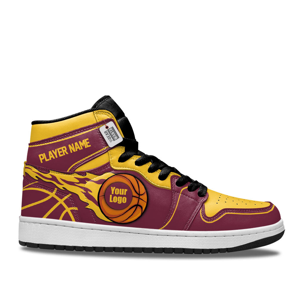 Cleveland Basketball J1s Sneakers Personalized Your Team-Cuztomshoes