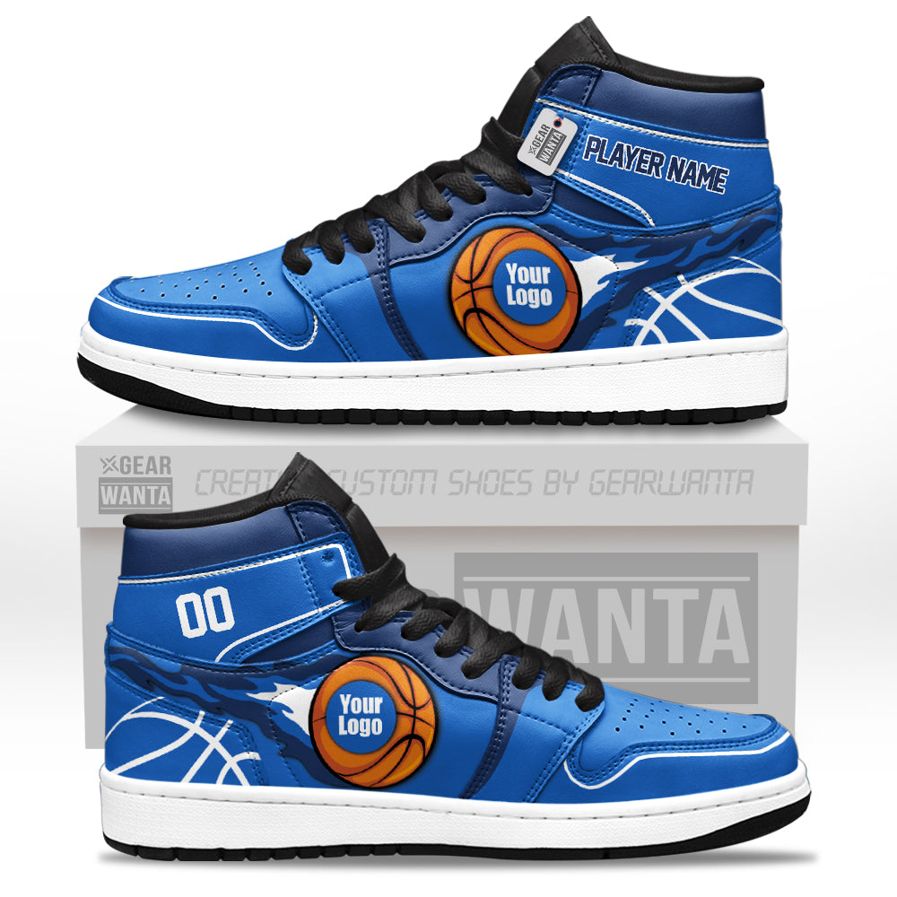 Dallas Basketball J1s Sneakers Personalized Your Teamcuztomshoes.com