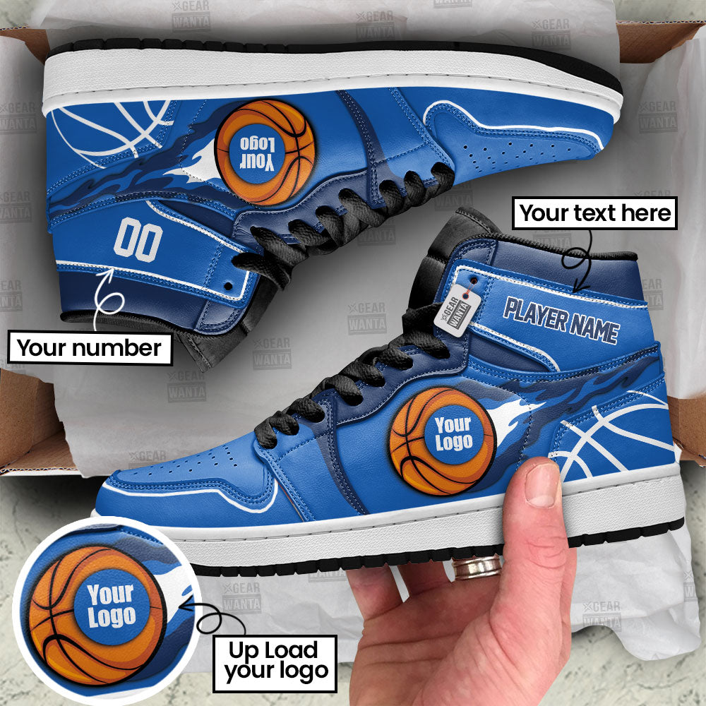 Dallas Basketball J1s Sneakers Personalized Your Team-Cuztomshoes