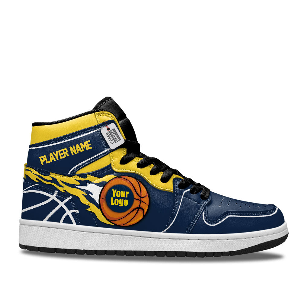 Denver Basketball J1s Sneakers Personalized Your Team-Cuztomshoes