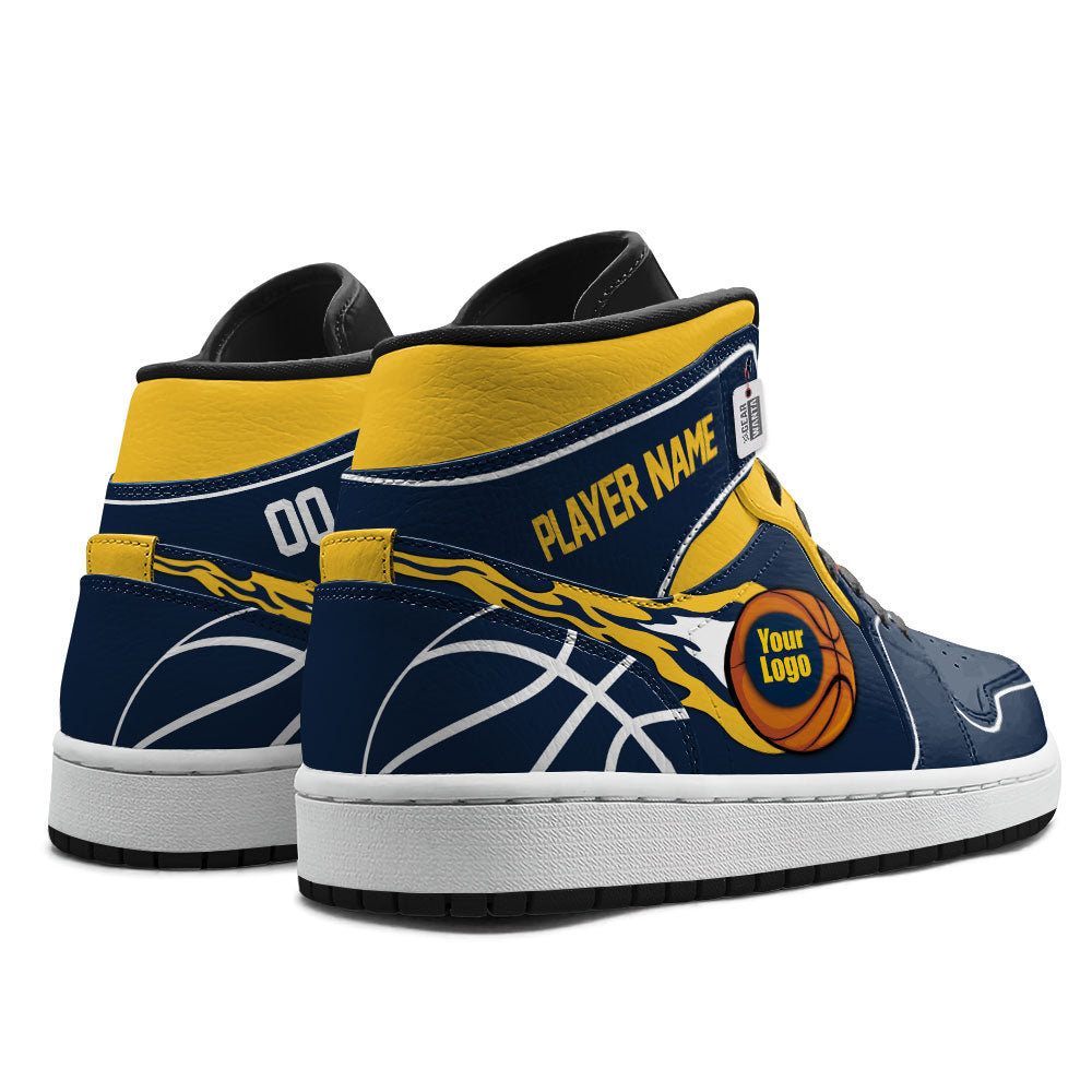 Denver Basketball J1s Sneakers Personalized Your Teamcuztomshoes.com