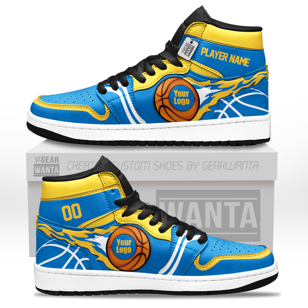 Golden State Basketball J1s Sneakers Personalized Your Teamcuztomshoes.com