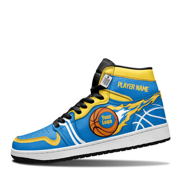 Golden State Basketball Leather Shoes Custom Your Team - Cuztomshoes.com